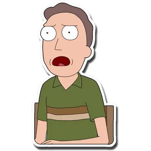 Набор стикеров Рик и Морти №14 для WhatsApp 9