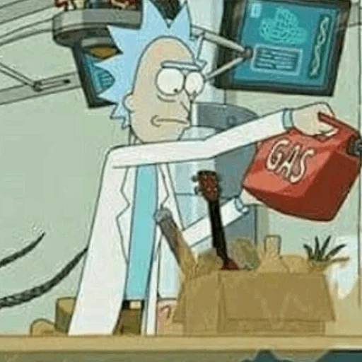 Набор стикеров Рик и Морти №32 для WhatsApp 8