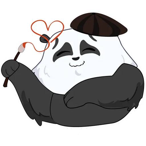 Набор стикеров с Пандой №5 для WhatsApp 12