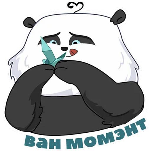 Набор стикеров с Пандой №5 для WhatsApp 16