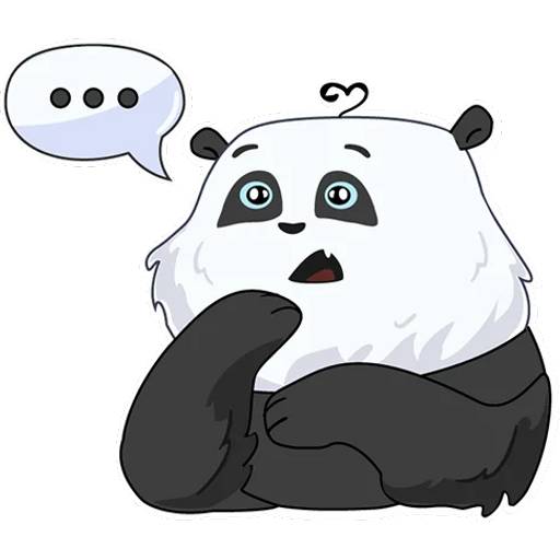 Набор стикеров с Пандой №5 для WhatsApp 17