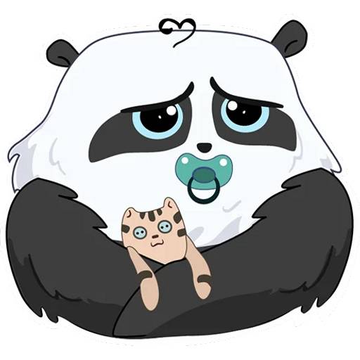 Набор стикеров с Пандой №5 для WhatsApp 2