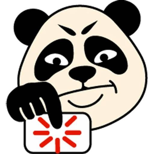 Набор стикеров с Пандой №9 для WhatsApp 25