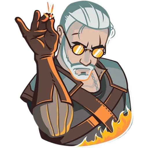 Набор стикеров Ведьмак №5 для WhatsApp 12