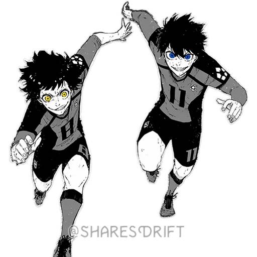 Набор стикеров Блю Лок №4 для WhatsApp 27