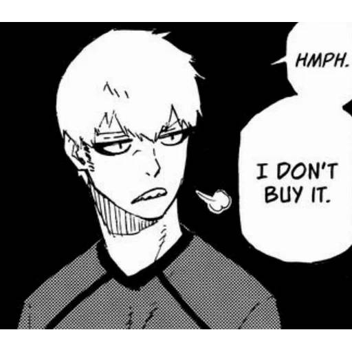 Набор стикеров Блю Лок №8 для WhatsApp 6