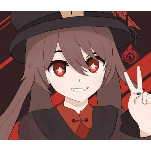 Набор стикеров Ху Тао №15 для WhatsApp 2