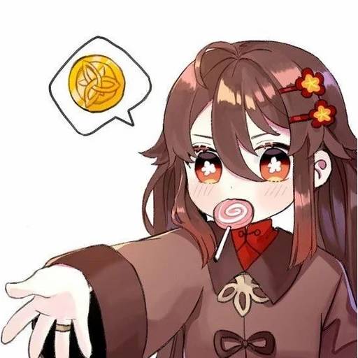 Набор стикеров Ху Тао №4 для WhatsApp 16