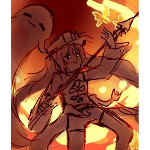 Набор стикеров Ху Тао №4 для WhatsApp 20