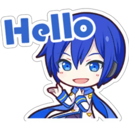 Набор стикеров Project Sekai - KAITO для WhatsApp 1