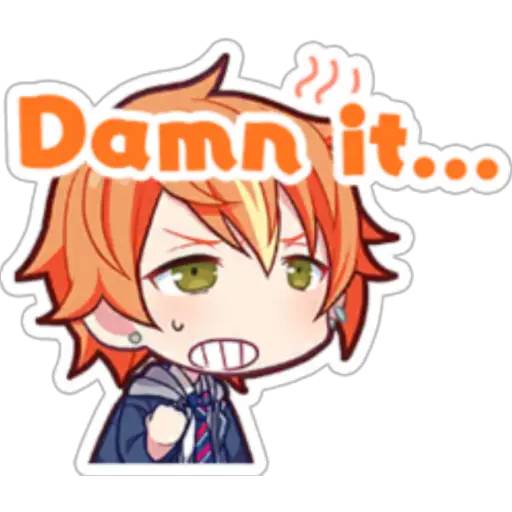 Набор стикеров Project Sekai - Shinonome Akito для WhatsApp 10