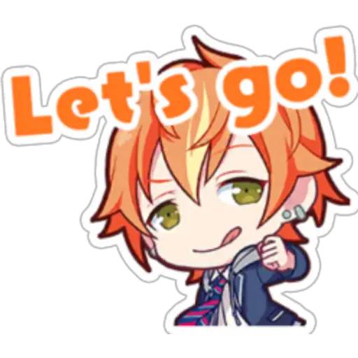 Набор стикеров Project Sekai - Shinonome Akito для WhatsApp 13