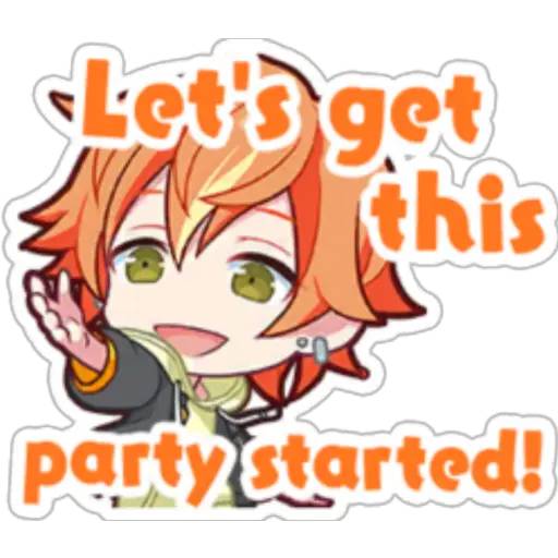 Набор стикеров Project Sekai - Shinonome Akito для WhatsApp 4