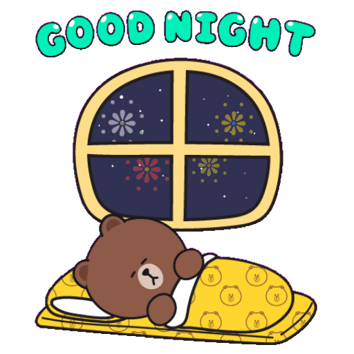 Набор стикеров BROWN & FRIENDS Happy New Year (Pop up) для WhatsApp 1