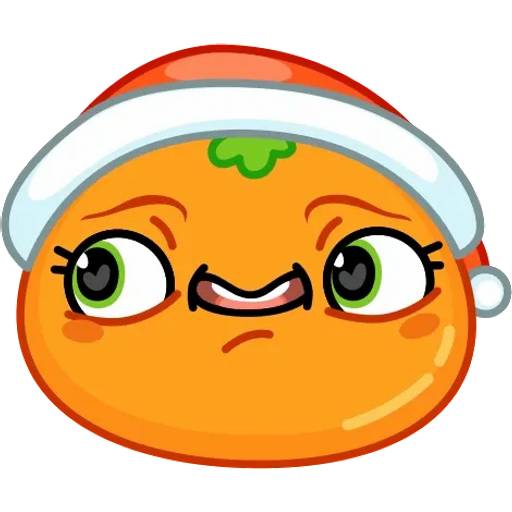 Набор стикеров Мандаринка Маринка для WhatsApp 20