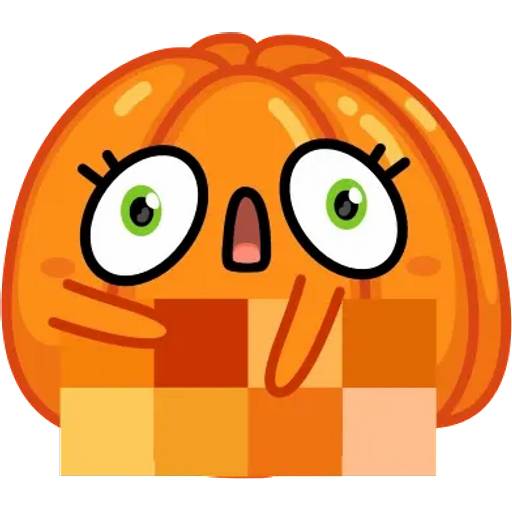 Набор стикеров Мандаринка Маринка для WhatsApp 23