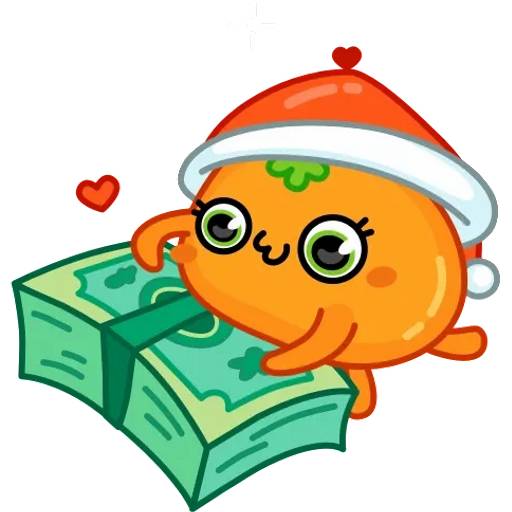 Набор стикеров Мандаринка Маринка для WhatsApp 3