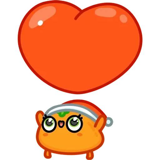 Набор стикеров Мандаринка Маринка для WhatsApp 4