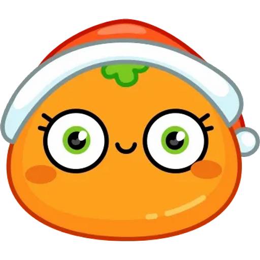 Набор стикеров Мандаринка Маринка для WhatsApp 5