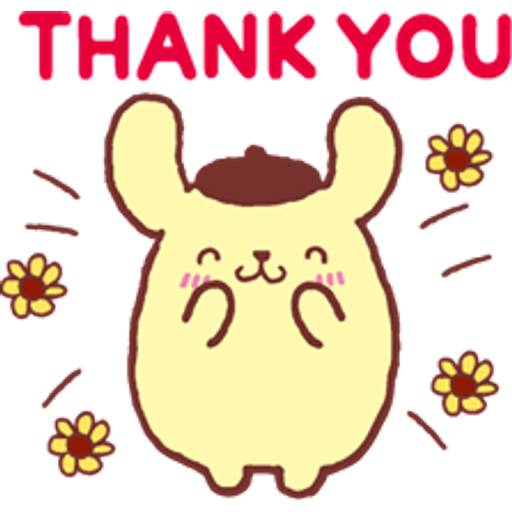Набор стикеров Sanrio Pompompurin Stickers для WhatsApp 11