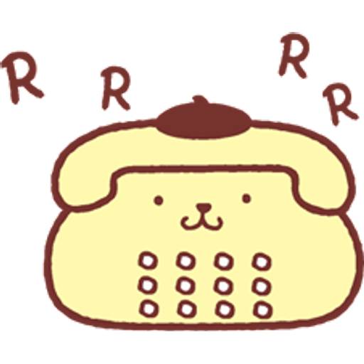 Набор стикеров Sanrio Pompompurin Stickers для WhatsApp 12