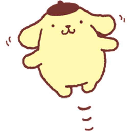 Набор стикеров Sanrio Pompompurin Stickers для WhatsApp 13
