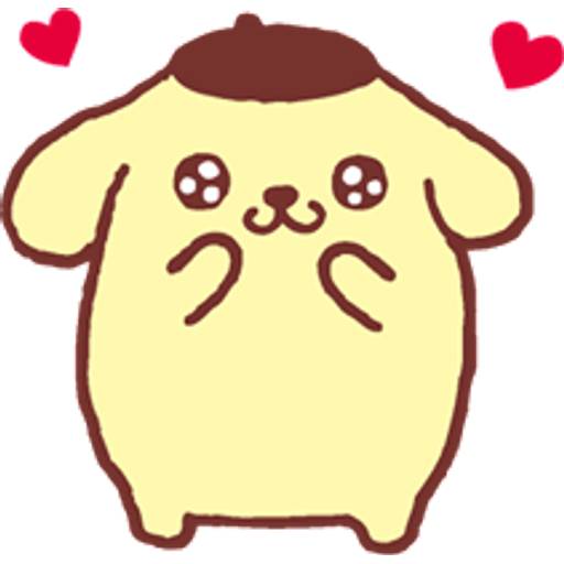 Набор стикеров Sanrio Pompompurin Stickers для WhatsApp 16