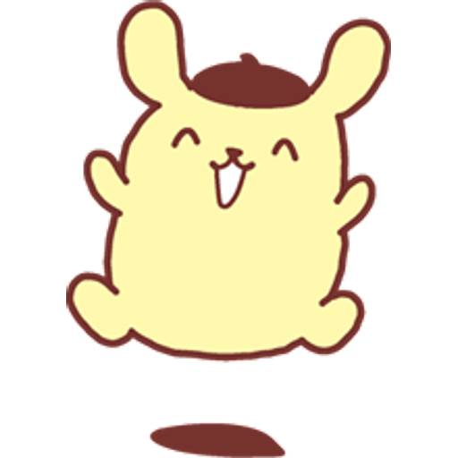 Набор стикеров Sanrio Pompompurin Stickers для WhatsApp 17
