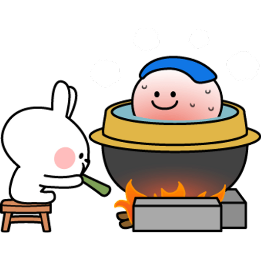 Набор стикеров Spoiled Rabbit Summer для WhatsApp 13