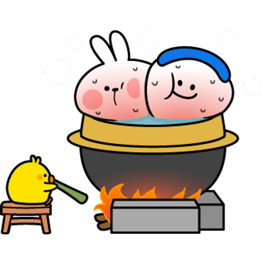 Набор стикеров Spoiled Rabbit Summer для WhatsApp 14