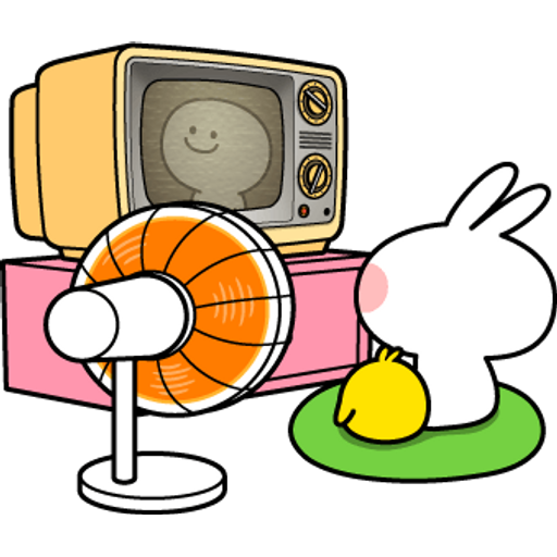 Набор стикеров Spoiled Rabbit Summer для WhatsApp 16