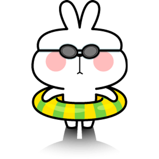 Набор стикеров Spoiled Rabbit Summer для WhatsApp 17