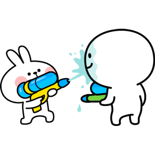 Набор стикеров Spoiled Rabbit Summer для WhatsApp 20