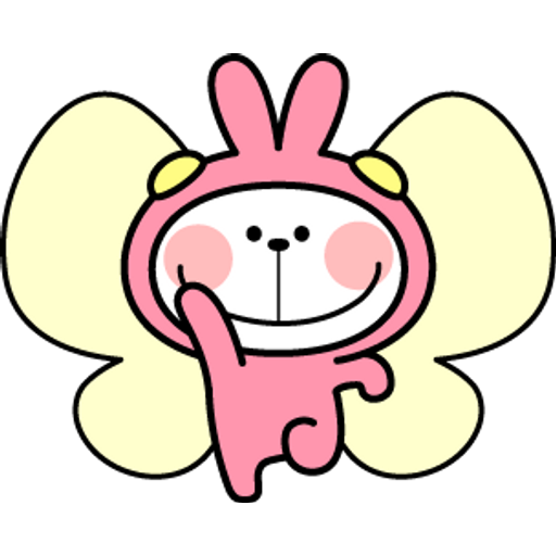 Набор стикеров Spoiled Rabbit Summer для WhatsApp 23