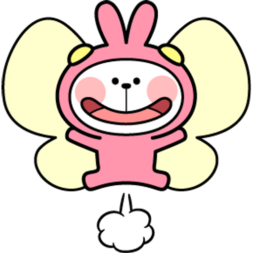 Набор стикеров Spoiled Rabbit Summer для WhatsApp 24