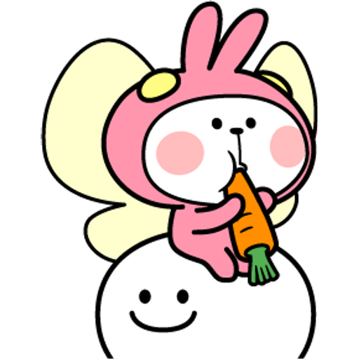 Набор стикеров Spoiled Rabbit Summer для WhatsApp 26