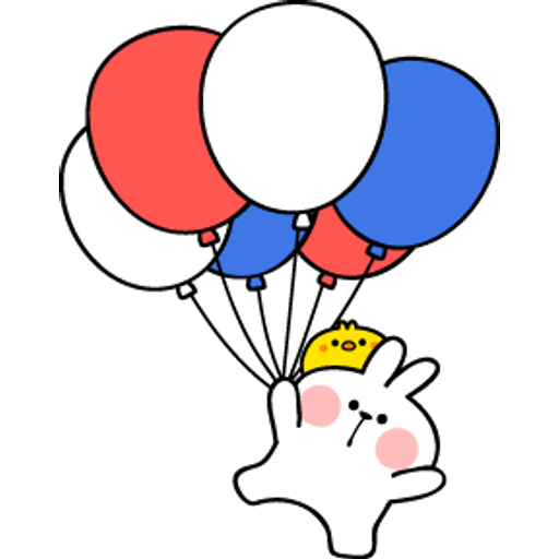 Набор стикеров Spoiled Rabbit Summer Photo для WhatsApp 15