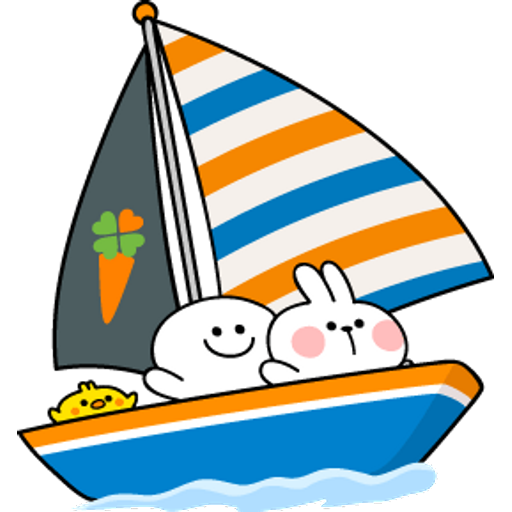 Набор стикеров Spoiled Rabbit Summer Photo для WhatsApp 18