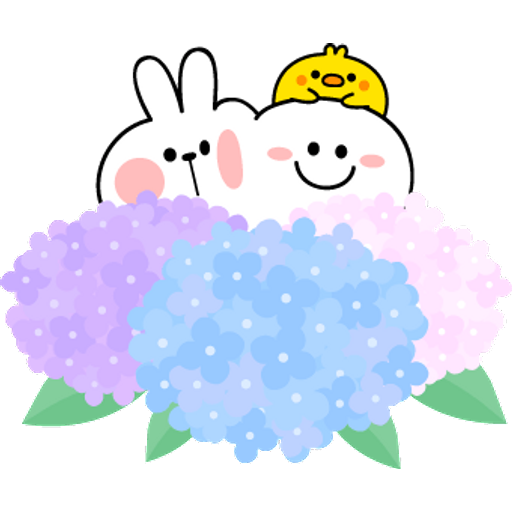 Набор стикеров Spoiled Rabbit Summer Photo для WhatsApp 2