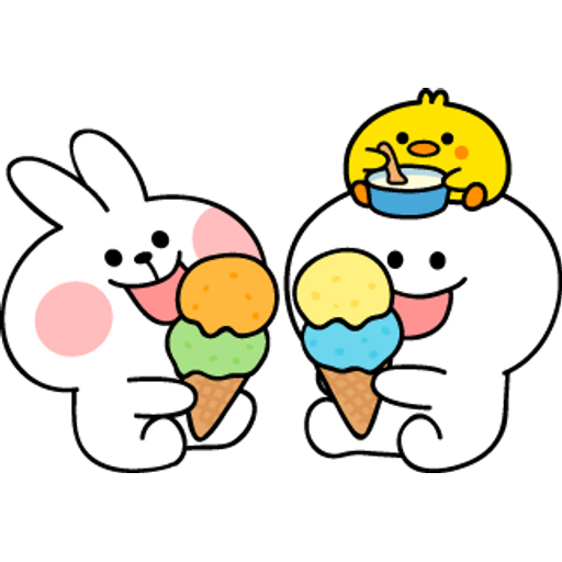 Набор стикеров Spoiled Rabbit Summer Photo для WhatsApp 23