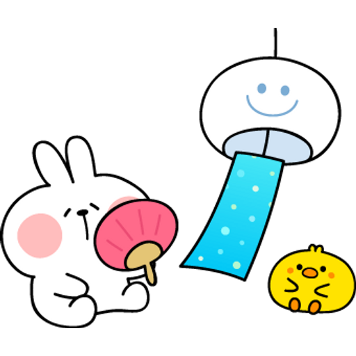 Набор стикеров Spoiled Rabbit Summer Photo для WhatsApp 28