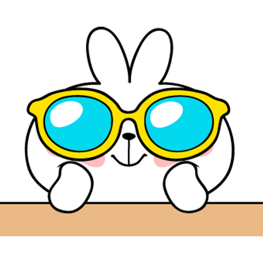 Набор стикеров Spoiled Rabbit Summer Photo для WhatsApp 29