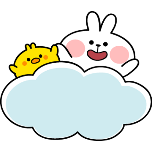 Набор стикеров Spoiled Rabbit Summer Photo для WhatsApp 8