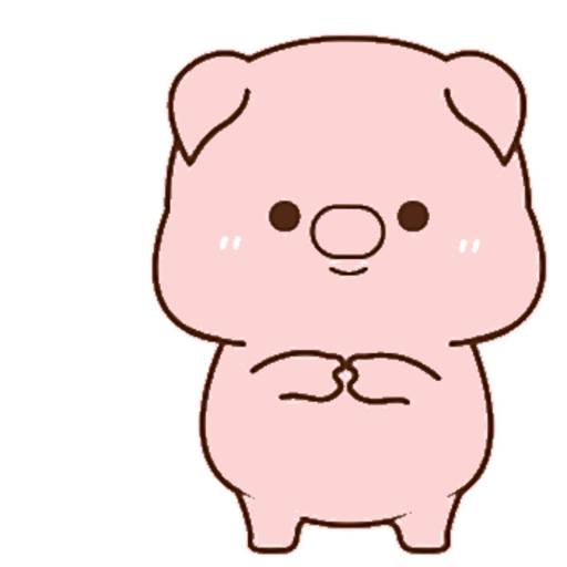 Набор стикеров Pinky Pig для WhatsApp 1