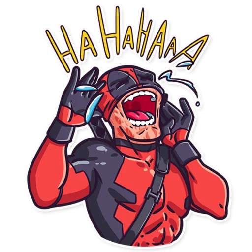 Набор стикеров Deadpool. Parte 1 для WhatsApp 1
