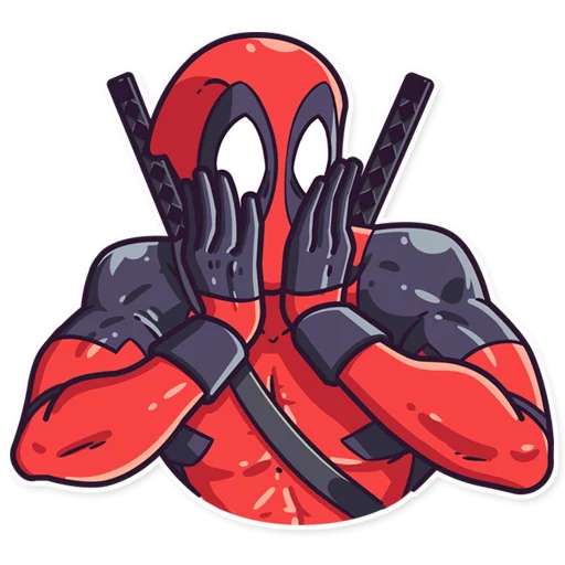 Набор стикеров Deadpool. Parte 1 для WhatsApp 6