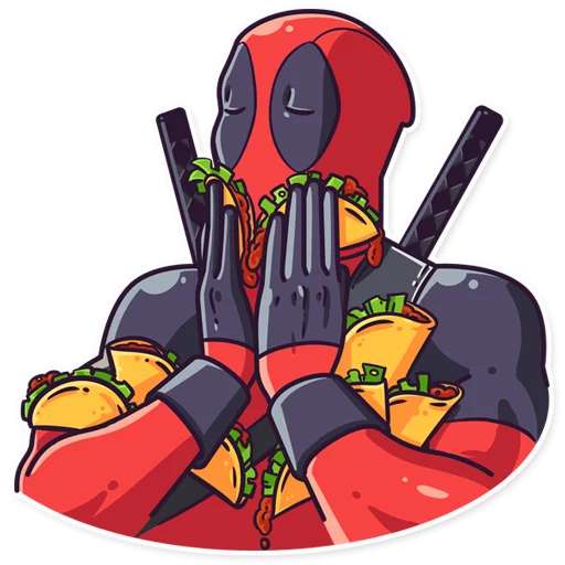 Набор стикеров Deadpool. Parte 1 для WhatsApp 8