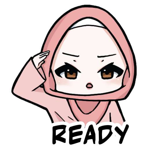 Набор стикеров Muslim Sticker Pack (Zainab) для WhatsApp 12