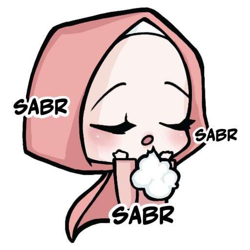 Набор стикеров Muslim Sticker Pack (Zainab) для WhatsApp 23