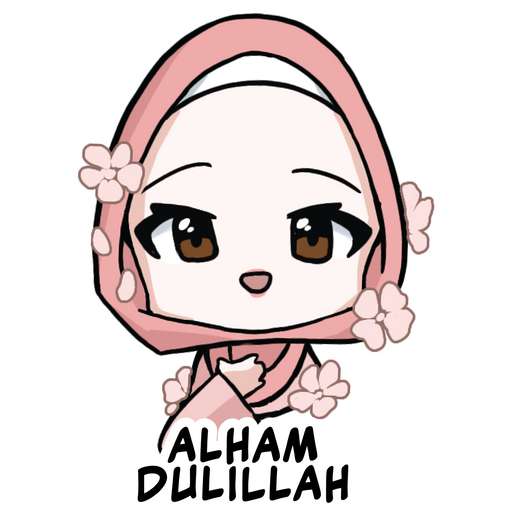 Набор стикеров Muslim Sticker Pack (Zainab) для WhatsApp 24